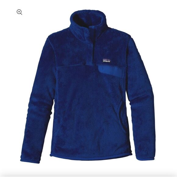 Patagonia Sweaters - Patagonia Purple Plush Quarter Snap-T Fleece Jacket Womens SIZE MED